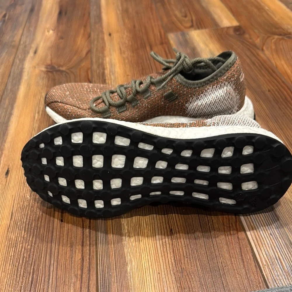 Adidas Olive and Chestnut Running Shoes